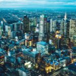 aerial photography of concrete buildings