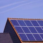 solar panels on house roof