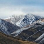 scenic view of snowcapped mountains