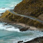 scenic coastal drive along great ocean road